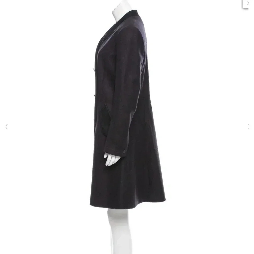 $895 rag & bone Cate Suede Velvet Lamb Leather Size 2 Button Jacket Coat Womens - Picture 11 of 14